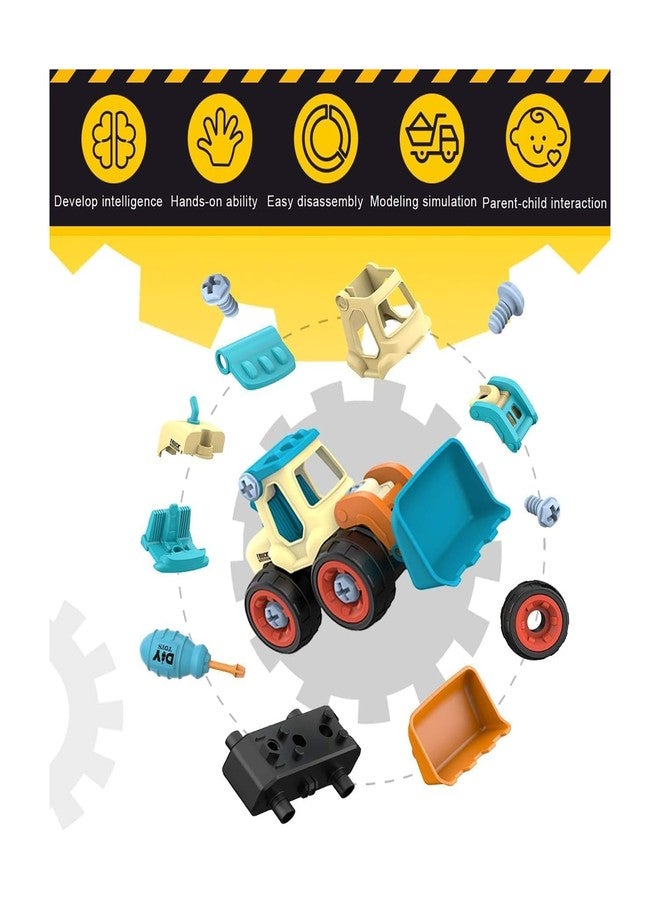 KITIKITTZ DIY Take Apart Toy Cars - Construction Digger Sand Toys for Kids | Gifts for 3-8 Year Old Boys & Girls (Sky Blue) - Image 2